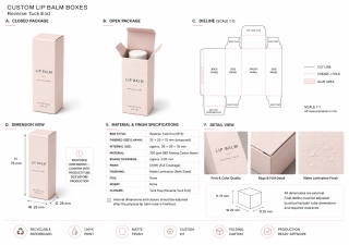 Lip Balm Boxes - Boxes Me NYC